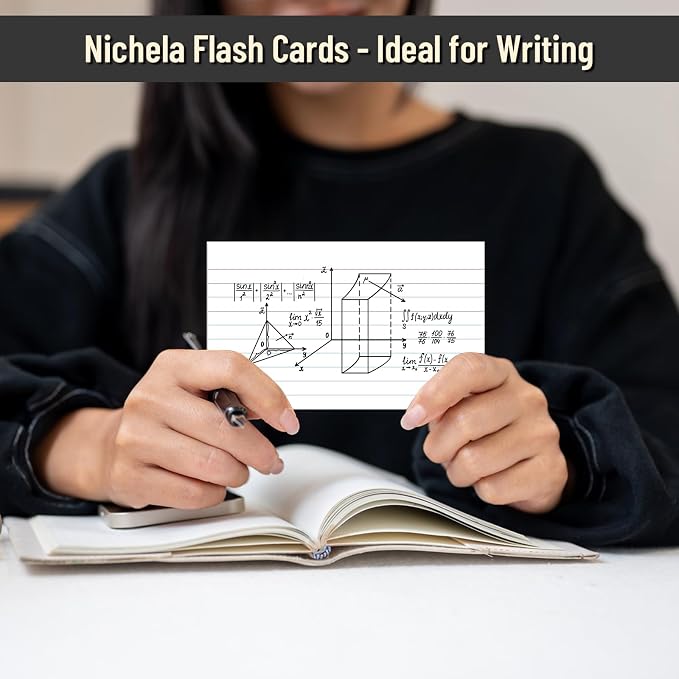 Index Cards 3x5 Inch, Flash Cards College Ruled Heavyweight Flashcards Durable - Image 5