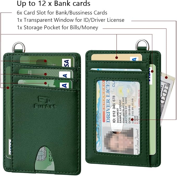 FurArt Slim Minimalist Wallet RFID Credit Card Holder - Image 6
