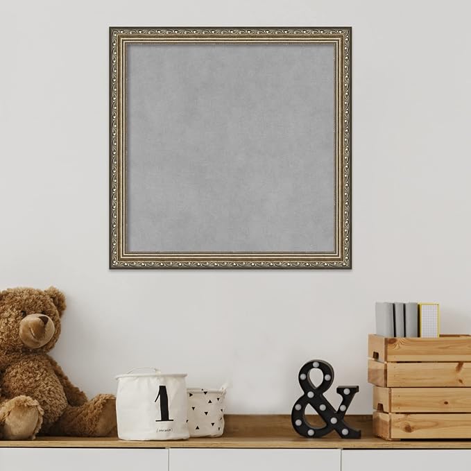 Amanti Art Silver Framed Magnetic Board 18x18 Small Vision Board - Image 6