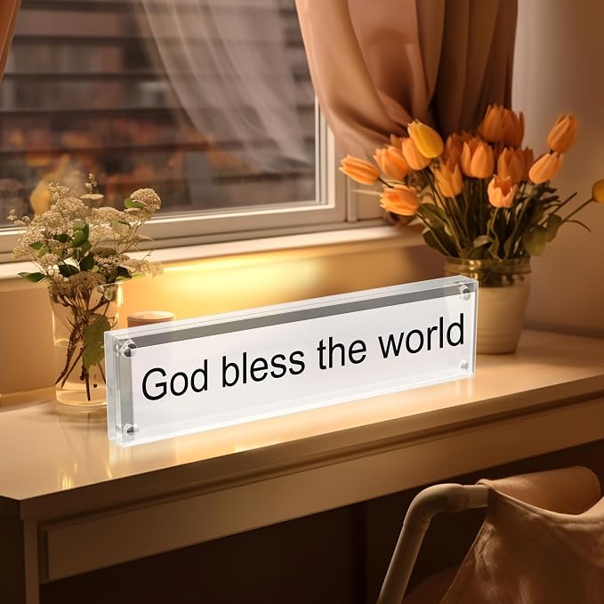 Boloyo Acrylic Desk Name Plate Holder - Image 5
