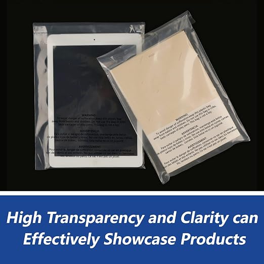 iMailer - 100 Count - 12" x 18" Poly Bags - Clear Plastic Packaging Bags - Image 5