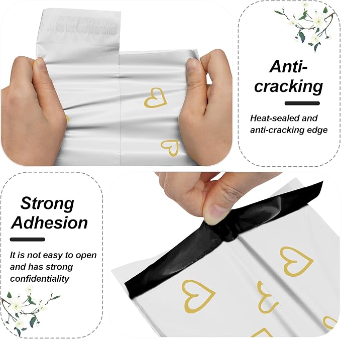 JinRuiKJ Thank You Poly Mailer 6x9 Inch 100 PCS, Shipping Bags - Image 4