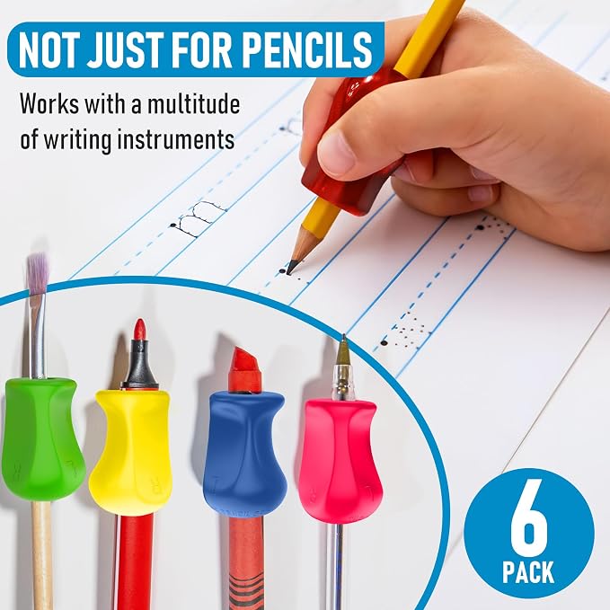 The Pencil Grip Neon Grippers 6-Pack, Pencil Grips - Image 5