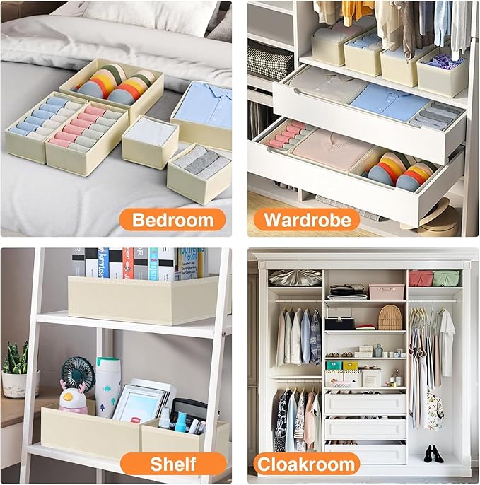 DIMJ Drawer Organizer Clothes 6 Pack - Image 6