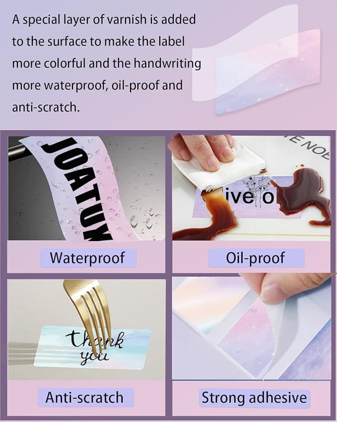 2.25 x 1.25 Thermal Labels - Self-Adhesive Address Shipping Barcode Stickers, Compatible with Rollo & Zebra & MUNBYN, 800 Labels for Printer, Color-DeskLoop Office