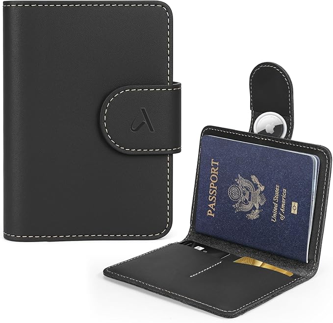 ALLIVE Passport Holder for Travel, Genuine Leather Passport Holder by ALLIVE