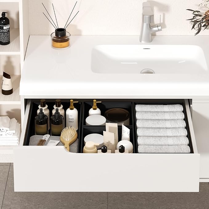 DIMJ Drawer Organizer Clothes - 20 Pack Closet Drawer Organizer Bins for Baby Clothes Storage, Fabric Dresser Organizer for Nursery Bedroom, Foldable Small Drawer Dividers for Underwear Socks-DeskLoop Office