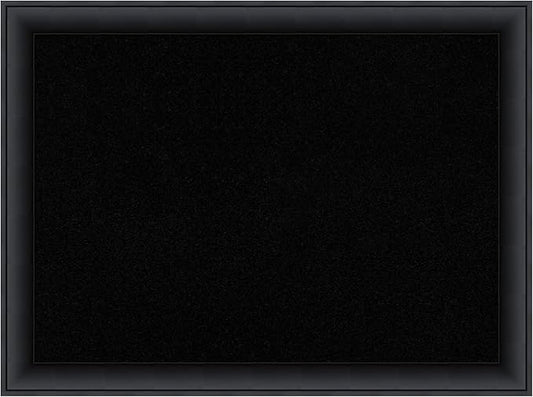 Amanti Art Black Cork Board for Wall, 23x31 Vision Board with Black Wood Frame, Medium Corkboard Office Decor for Home Organization, Modern Corkboard Pinboard to Display Items for Home Organization-DeskLoop Office