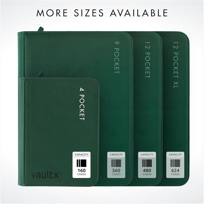 Vault X 4 Pocket Zip Binder, 160 Cards, Exo-Tec Material, 20 Side-Loading Pages - Image 8