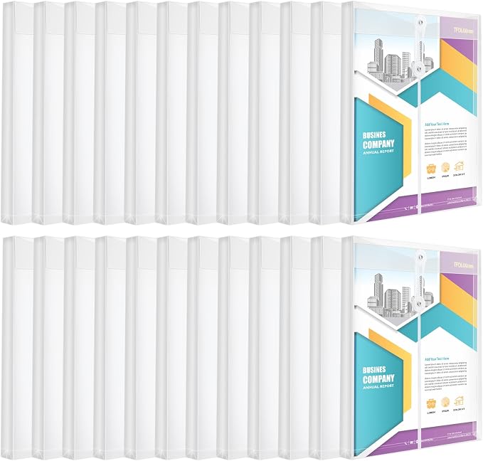 24 Pack Clear Plastic Envelopes by TFDLCGzm