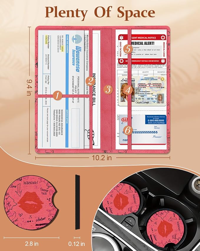 Slohif Car Registration and Insurance Holder - Image 2