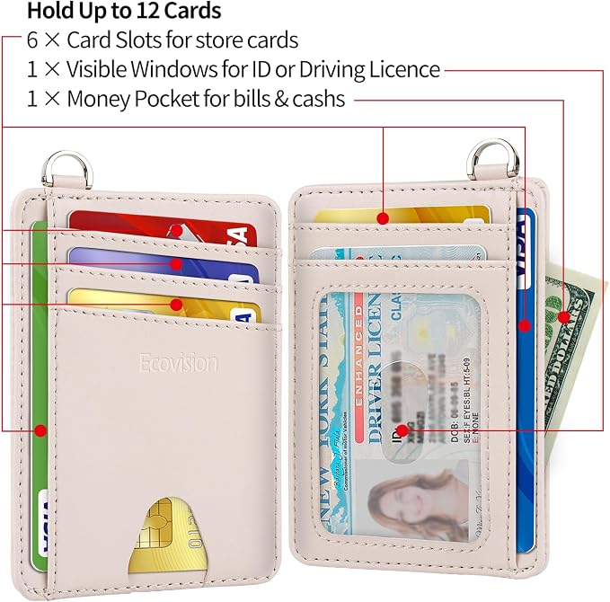 Slim Minimalist Front Pocket Wallet, RFID Blocking Credit Card Holder Wallet - Image 6
