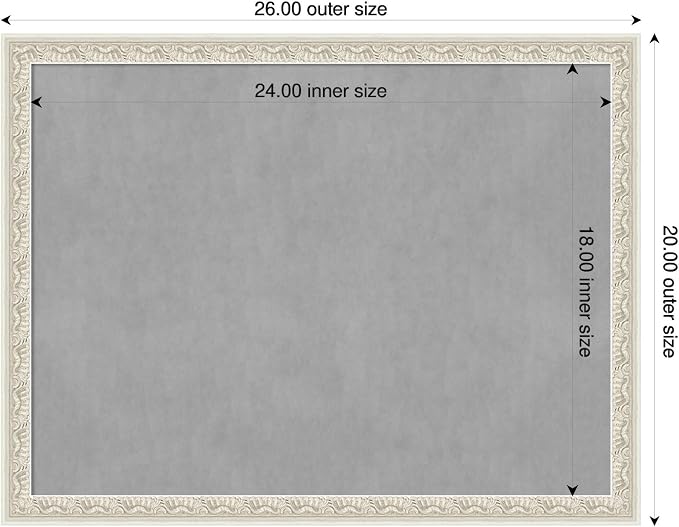 Amanti Art Silver Framed Magnetic Board 20x26 Medium Vision Board - Image 2
