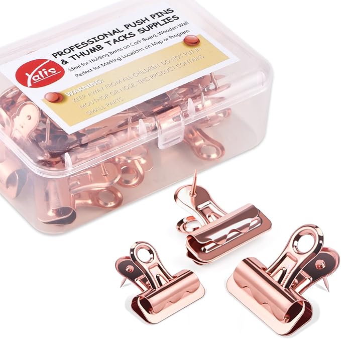 Push Pins Clips 15-Count, Pinning No Holes by Yalis