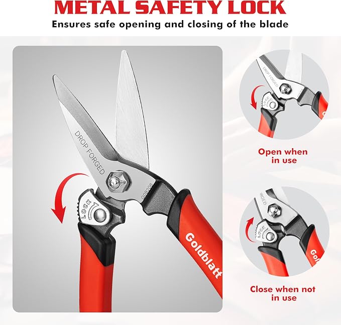 Goldblatt 3PCS Heavy Duty Scissors, Drop Forged Blades - Image 9