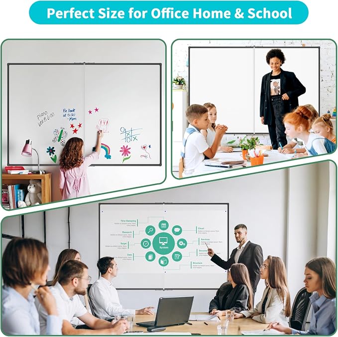 JILoffice Large Foldable White Board 60 x 48 Inches, Dry Erase Magnetic White - Image 4