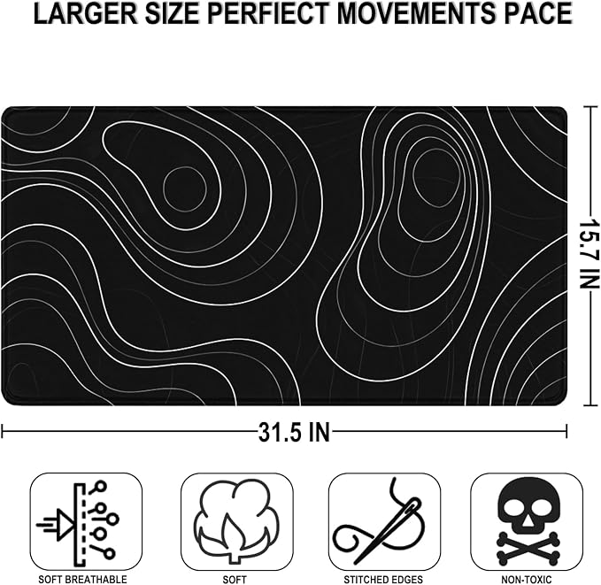 Gaming Mouse Pad, 31.5" x15.7" Large Mat - Image 3
