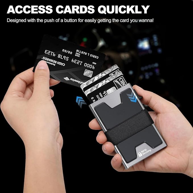 SEMORID Slim Aluminum Card Holder Wallet - Image 3