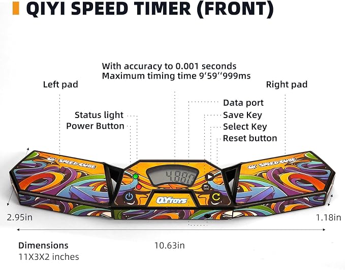 Professional Speed Cube Timer, Touch Control Timer - Image 3
