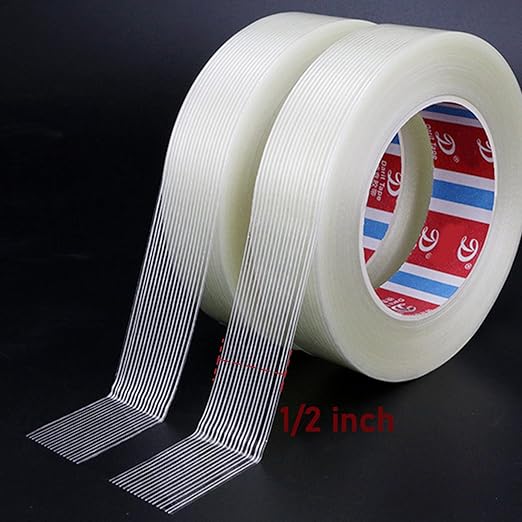 KAIY Strapping Tape, 2 Roll 1/2 inch x 60 yds Packing Tape, Heavy Duty - Image 6