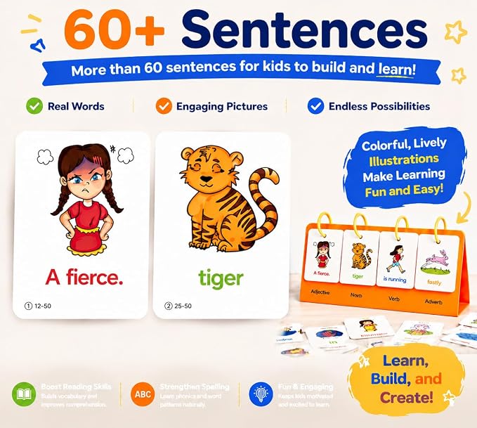 Alened Sentence Building Flash Cards - Image 5