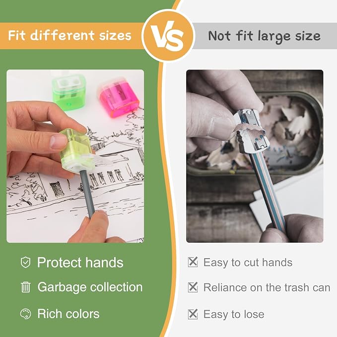 30 Pcs 2 Holes Small Manual Pencil Sharpener - Image 3