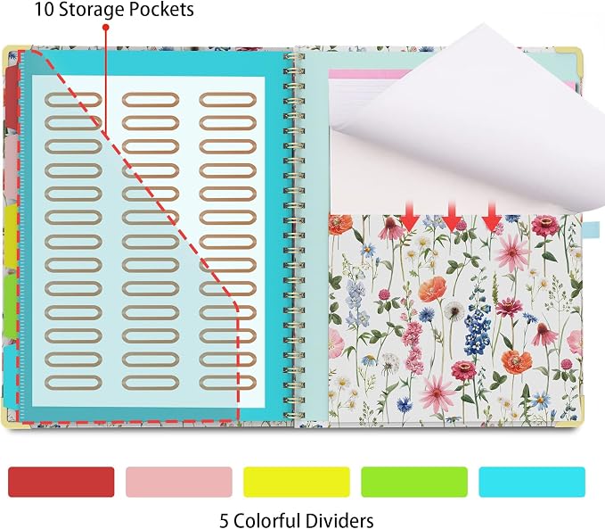Clipboard Folio with Storage Clipboards Padfolio Notebook - Image 6