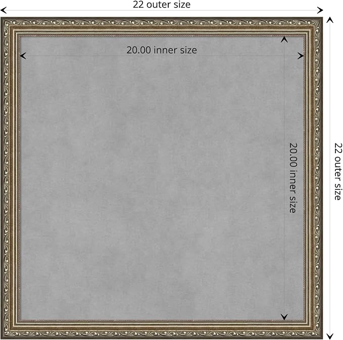 Amanti Art Silver Framed Magnetic Board 22x22 Medium Vision Board - Image 4