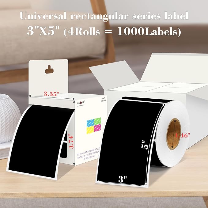 PARLAIM 3x5 inch Rectangle Color Code Stickers - Image 2