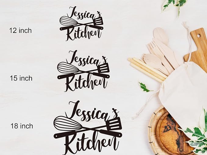 Custom Kitchen Name Sign, Personalized Metal Kitchen Sign, Housewarming Cooking - Image 6