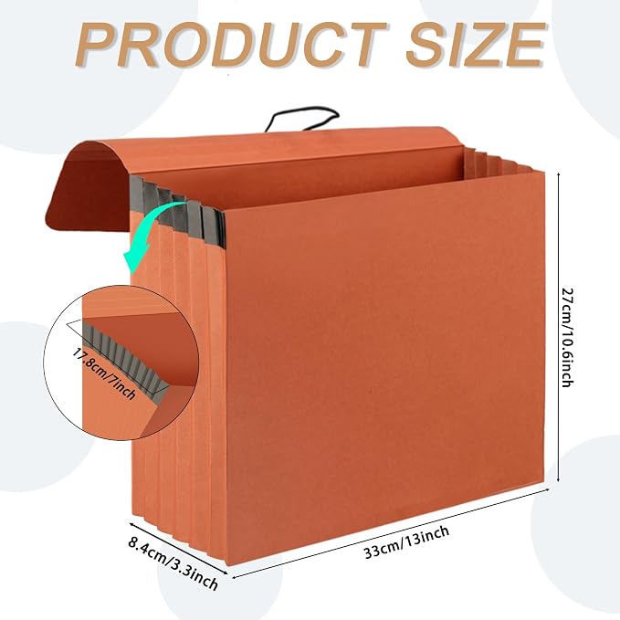 3 Packs Expanding File Pockets - Image 2