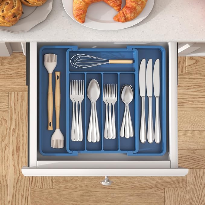 Lifewit Silverware Drawer Organizer, Expandable Utensil Tray - Image 8