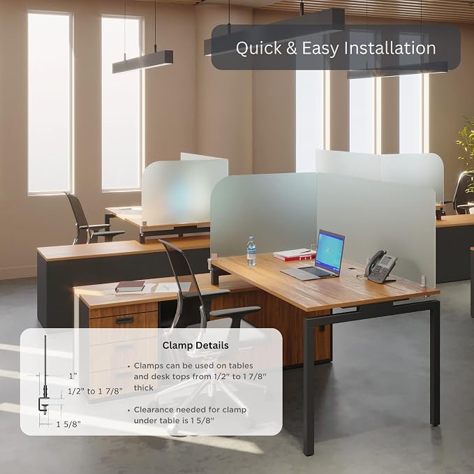 Desk Divider for Students and Desk Privacy Panel. Office Partitions and Ideal - Image 3