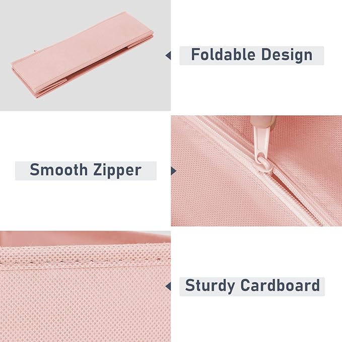 DIMJ Drawer Organizer Clothes - 20 Pack Closet Drawer Organizer Bins for Baby Clothes Storage, Fabric Dresser Organizer for Nursery Bedroom, Foldable Small Drawer Dividers for Underwear Socks-DeskLoop Office