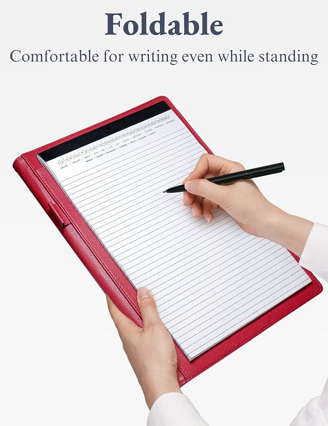 Mymazn Padfolio, Portfolio Folder, Legal Pad Holder, Resume Folder | Faux - Image 4