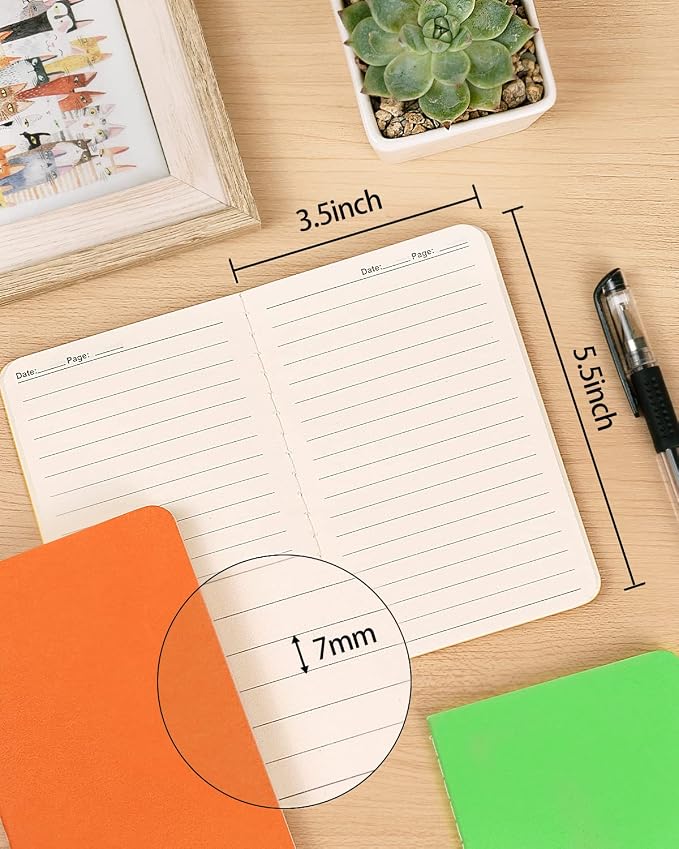 Gwybkq Small Lined Notepads Bulk 120 Pack Mini Journal Pocket Notebooks Set - Image 5