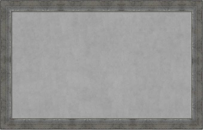 Amanti Art Silver Framed Magnetic Board 28x44 Large Vision Board by AmantiArt