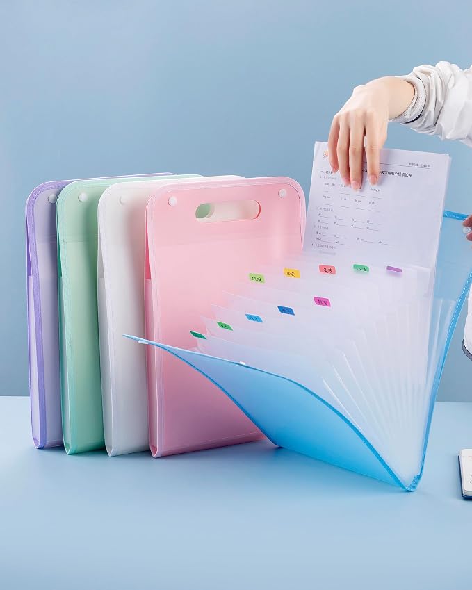 Vertical Accordion File Folder, 13 Pockets Expanding File Organize - Image 4