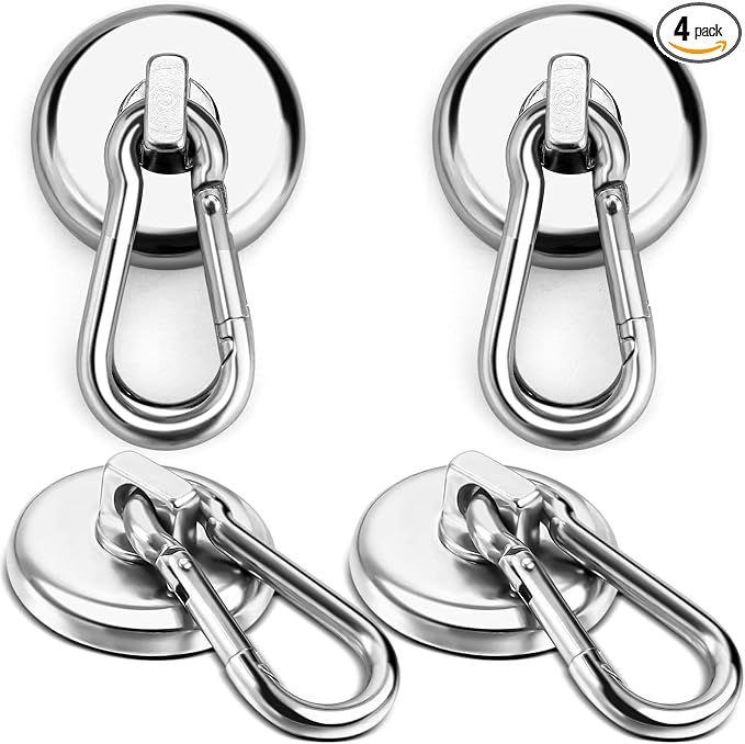 E BAVITE Magnetic Hooks, 110LBS Strong Heavy Duty Neodymium Magnet Hooks by EBAVITE