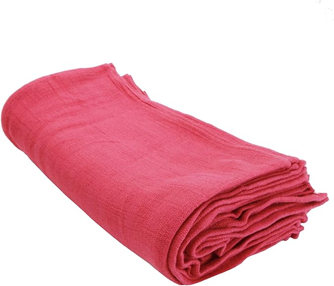 Arkwright Surgical Huck Towels - (Pack of 12) Lint Free & Highly Absorbent Pre-Treated Cotton Cleaning Cloths, Perfect for Medical, Auto Detailing, Window Glass, and Shop, 16 x 26 in, Pink-DeskLoop Office