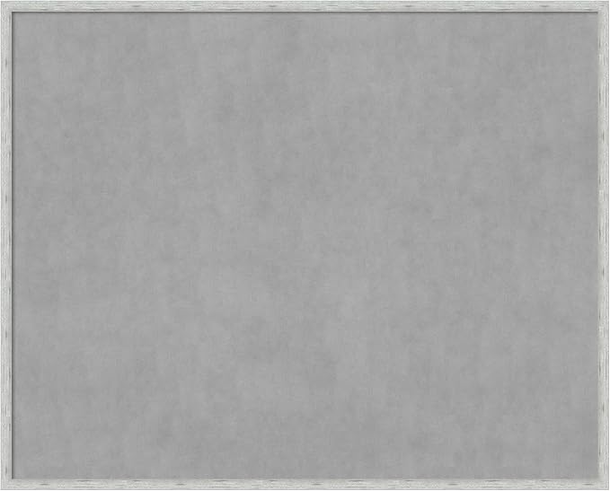 Amanti Art Silver Framed Magnetic Board 33x41 X-Large Vision Board by AmantiArt