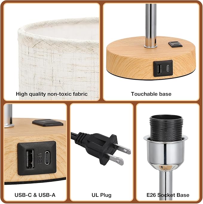 Dicoool Touch Bedside Table Lamp - Image 8