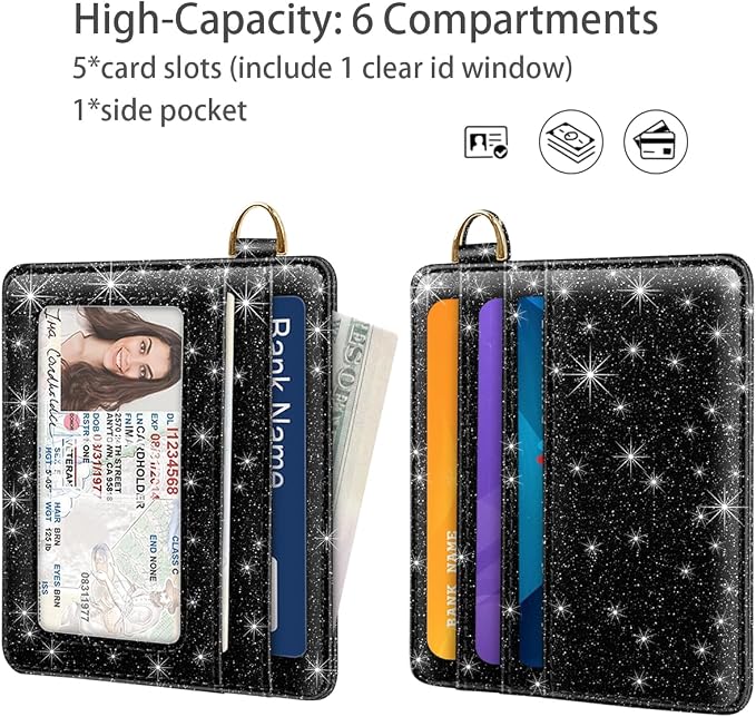 Slim Minimalist Front Pocket RFID Blocking Credit Card Holder Small Wallet Cute - Image 2