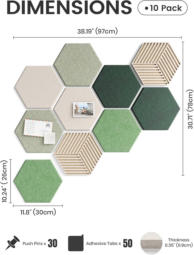 Fluxynara Hexagon Cork Board Alternative - Image 2
