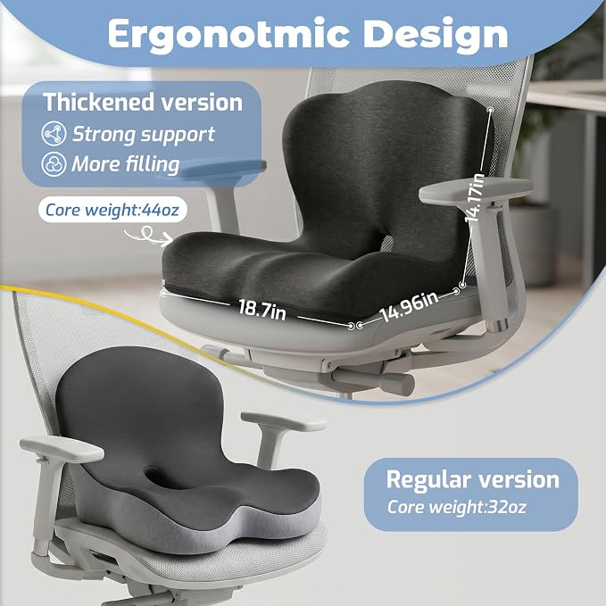 Memory Foam Seat Cushion, Office Chair Cushion - Image 2