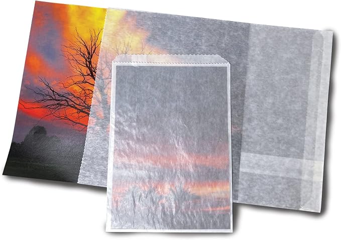 Lineco, Glassine Envelopes 4.25''x5.25'' | Flat Single Seam Construction - Image 2