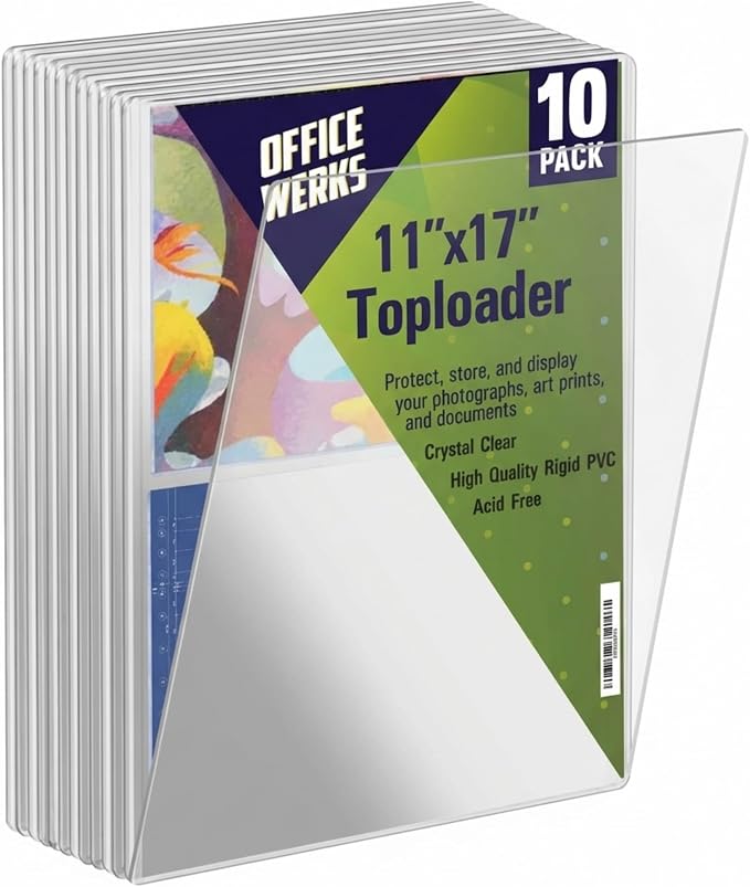Performore 11" x 17" Heavy Duty Rigid Print Crystal-Clear Protectors Sheet - Image 9