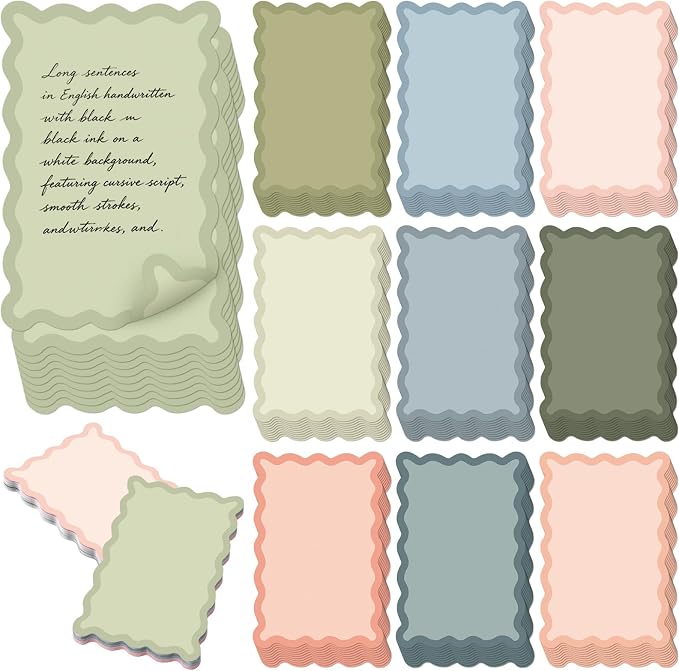Spiareal 100 Pcs Blank Note Cards Blank Decorative Notecards Index Cards Bulk by Spiareal