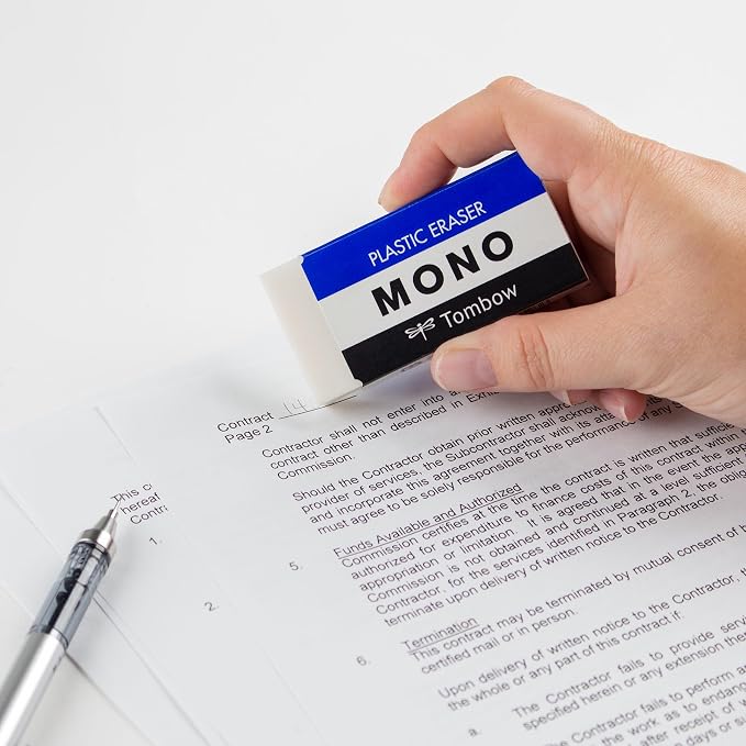 TOMBOW 57332 Mono Eraser, 1 Pack. Cleanly Removes Marks Without Damaging Paper - Image 8
