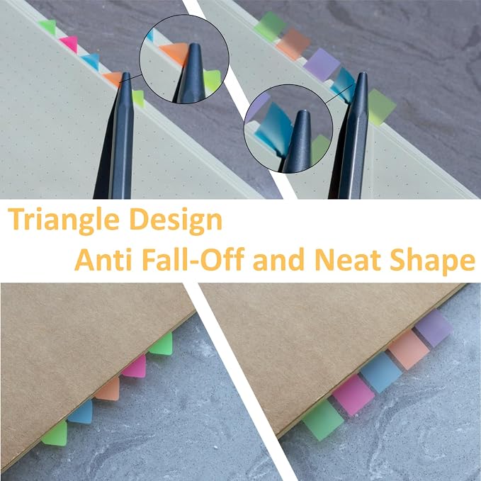 500 pcs Sticky Tabs for Books & Notebooks, Transparent Writable Page Markers - Image 5